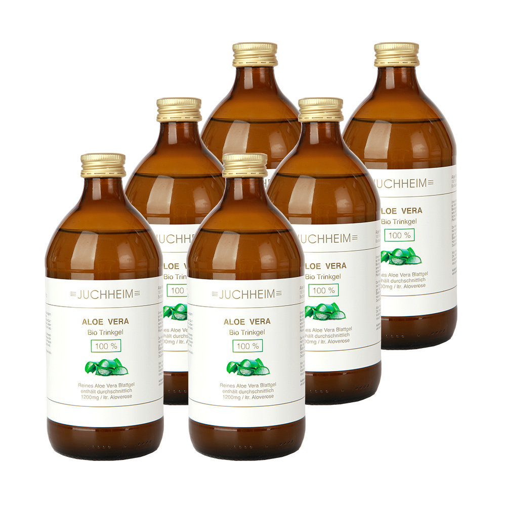 6x Gel Para Beber Organico De Aloe Vera Dr Juchheim Cosmetics Effect Food